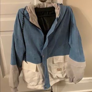 Color block Corduroy jacket